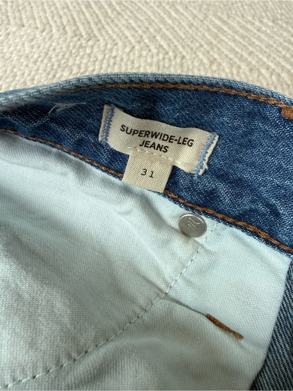 Madewell Superwide-leg Jeans sz 31 - Picture 6 of 8